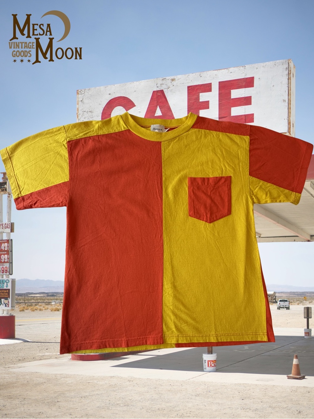 Vintage Colorblock Pocket Tee